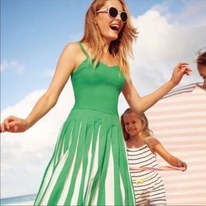 Boden linen green dress